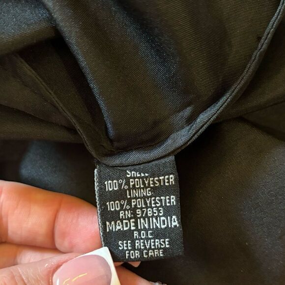 JKARA New York Women’s Heavy Beaded Fully Lined Slip Elegant Midi Dress Size 8 - Picture 8 of 9